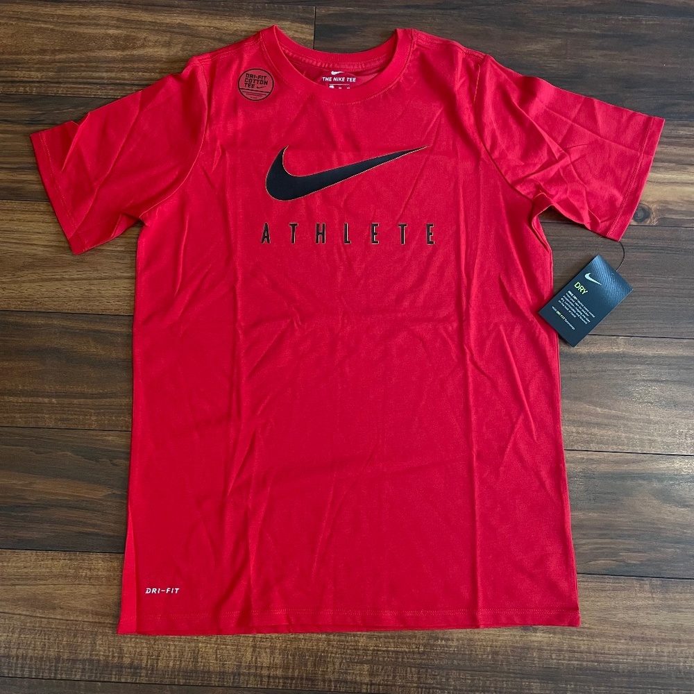 Nike Dri-Fit Tee Red Short Sleeve NWT XL